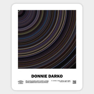 minimal_Donnie Darko Abstract Circular Art Movie Sticker